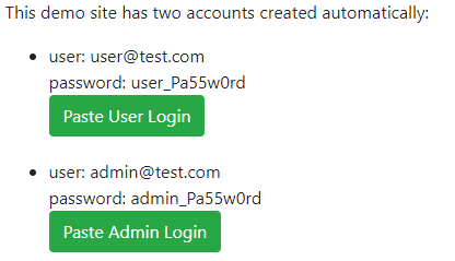 Example Logins